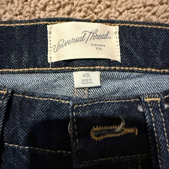 Universal Thread Dark Blue Denim Mini Skirt - Size 4 - Picture 4 of 7
